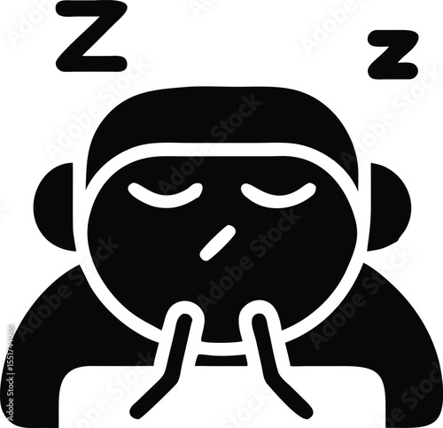 Sleeping person icon