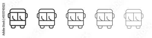 Bus icon simple illustration logo art