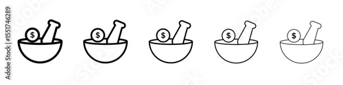 Business Remedy icon simple illustration logo art