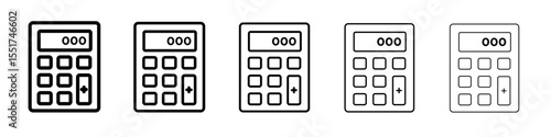 Calculator icon simple illustration logo art