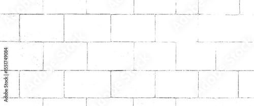 Vector old black and white light embossed stones wall