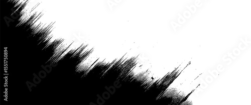Wallpaper Mural Vector old white and black brush stroke banner background  Torontodigital.ca