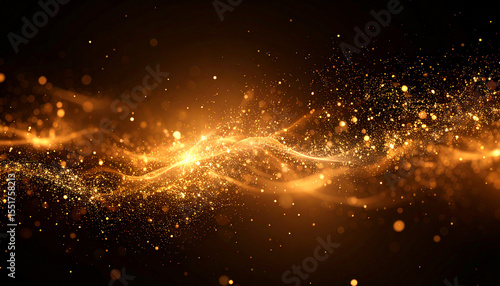 火花の粒子が浮かぶダークな炎風グランジ背景 – Grunge Texture of Floating Fire-Like Particles on a Dark Brown Background