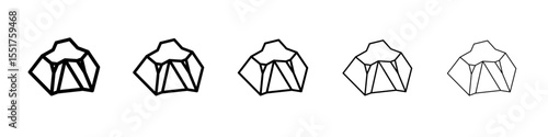 Charcoal icon simple illustration logo art