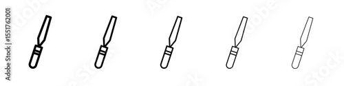 chisel icon simple illustration logo art