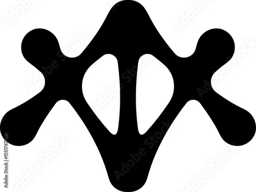 Vector illustration. abstract graphic geometric symbol and object. Vectores.