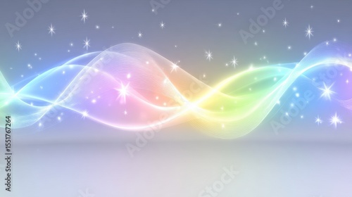 Creative website banners or presentations can be perfectly complemented by a modern pastel gradient backdrop with smooth geometric elements and flowing lines