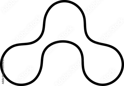 Vector illustration. abstract graphic geometric symbol and object. Vectores.