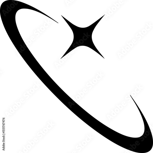 Vector illustration. abstract graphic geometric symbol and object. Vectores.