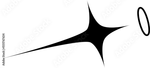 Vector illustration. abstract graphic geometric symbol and object. Vectores.