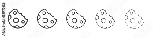 Cookie icon simple illustration logo art