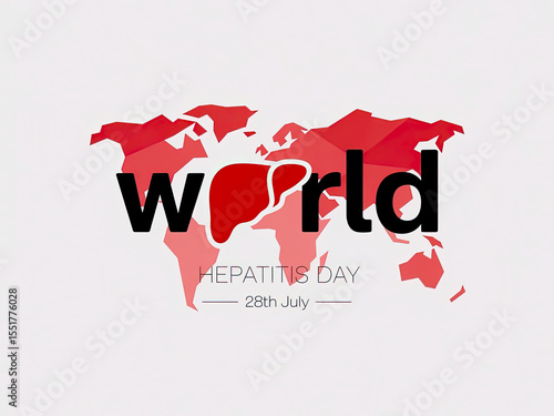 World Hepatitis Day heart-shaped liver, July 28.