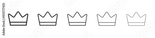 Crown icon simple illustration logo art