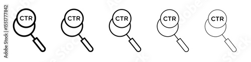 CTR icon simple illustration logo art