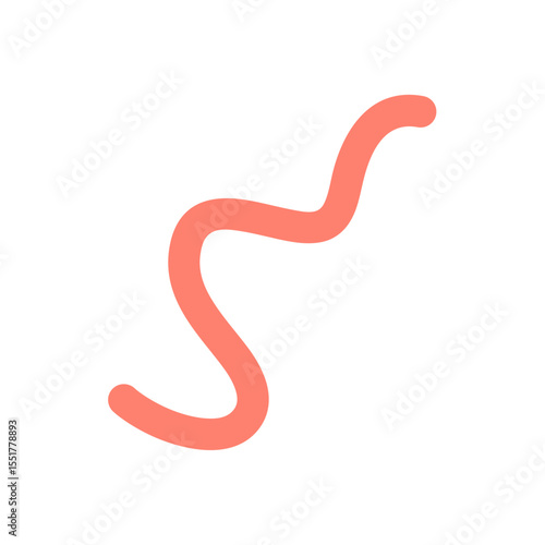 Cartoon hookworms parasite 