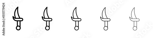 dagger icon simple illustration logo art