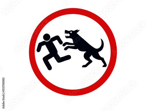 Keep out aggressive dog area private property security risk beware animal attack vigilance advised danger zone
