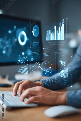 Business Data Analytics Holographic Interface