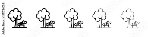 Destruction of forests icon simple illustration logo art