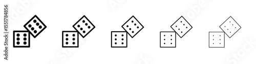 Dice Six Icon simple illustration logo art