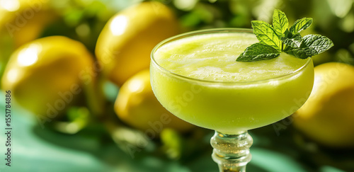 Refreshing cool summer drink