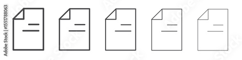 Document file icon simple illustration logo art