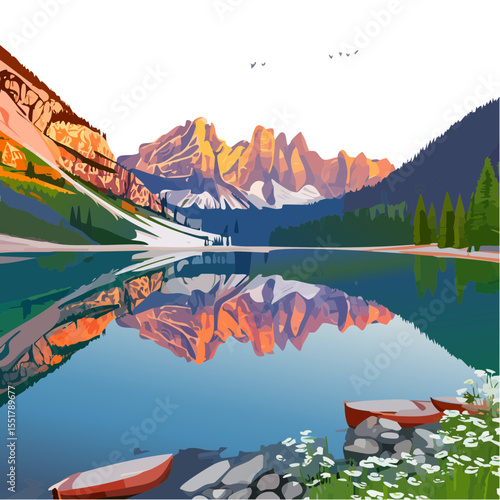 Moraine Lake - Banff National Park Reflection