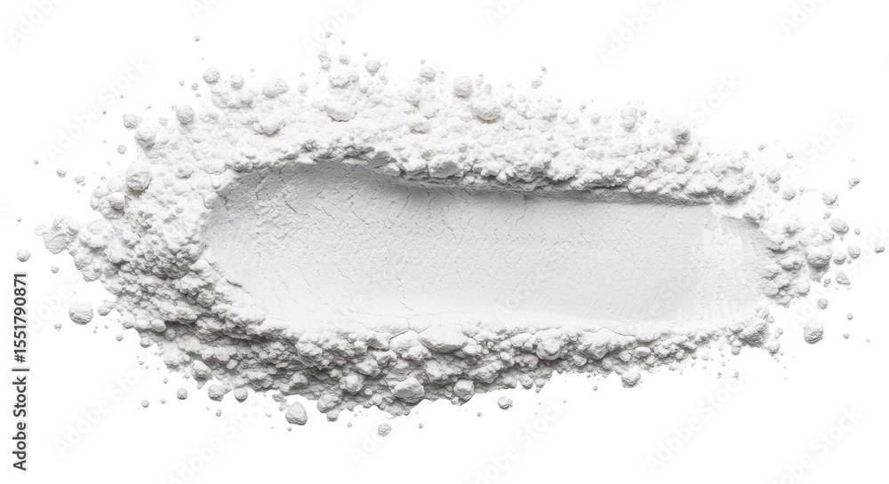 Fototapeta premium Isolated White Powder Makeup Cosmetic Beauty Product Ingredient