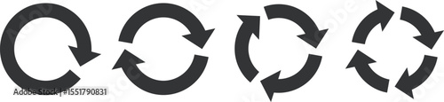 イラスト素材：サイクル図　サイクル矢印　set of recycling icons. 	recyclable icon set.