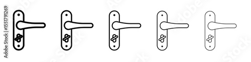 Door knob icon simple illustration logo art