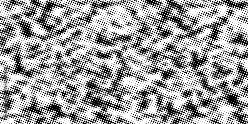 Set of halftone dots gradient pattern texture isolated on white background. Straight dotted spots using halftone circle dot raster texture. Vector blot half tone collection.