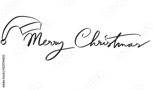 Hat cap sign symbol merry christmas xmas happy new year santa claus winter season december month january costume holiday accessory event party merry christmas hat cap black color object character art
