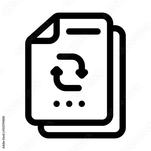 Papper Line Icon. Single icon, line vector icon