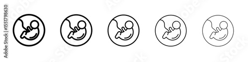 Embryo Child icon simple illustration logo art