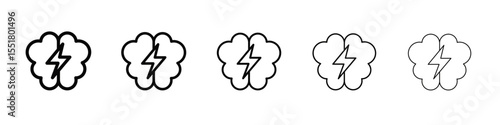 Epilepsy icon simple illustration logo art