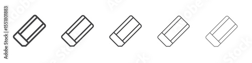 Eraser icon simple illustration logo art