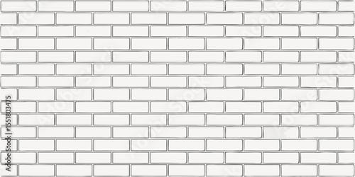 Sleek white brick background ideal for clean, modern interior or design projects.