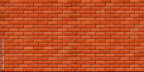 Vintage red brick wall, aged texture with character and rough surface.