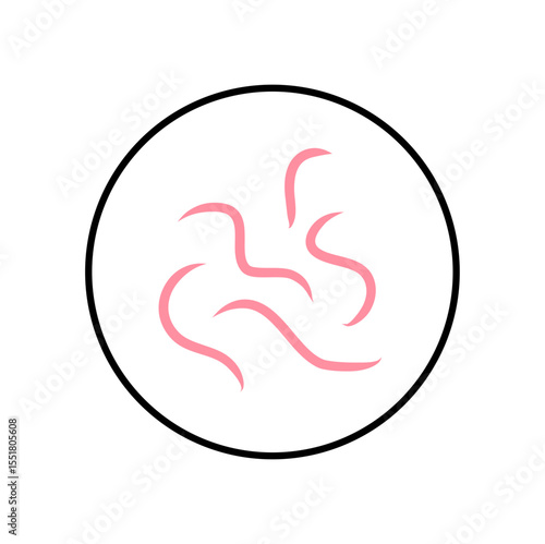 Worm Intestinal Parasites Icon