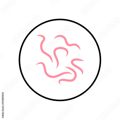 Worm Intestinal Parasites Icon