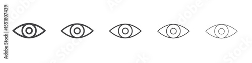 Eye icon simple illustration logo art
