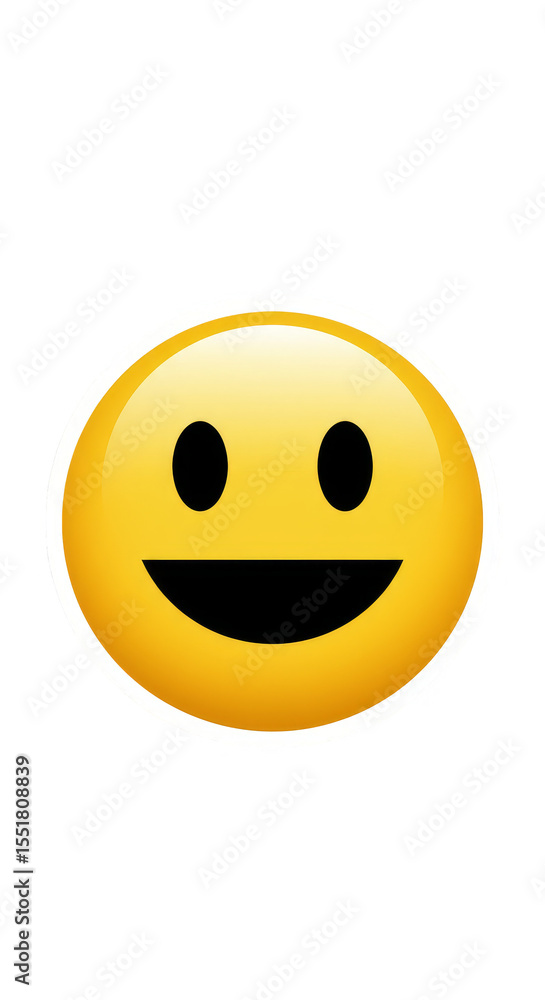 Smiling Yellow Emoji Face Cartoon Icon Happy Character Illustration Smiling Yellow Emoji Face Cartoon Icon Happy Character Illustration