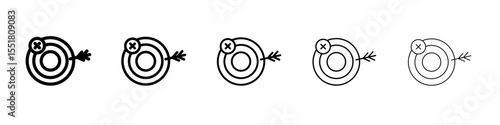 Fail or failure icon simple illustration logo art