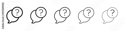 FAQ icon simple illustration logo art