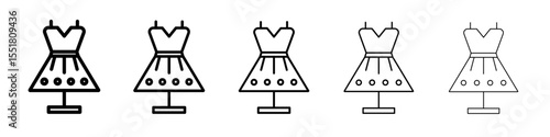 Fashion boutique icon simple illustration logo art