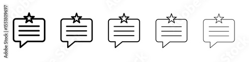 Feedback icon simple illustration logo art