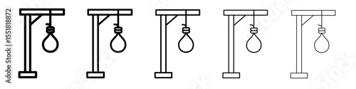 gallows icon simple illustration logo art