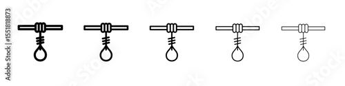 gallows icon simple illustration logo art