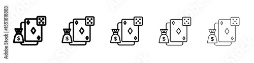 Gambling icon simple illustration logo art