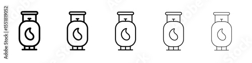 Gas cylinders icon simple illustration logo art